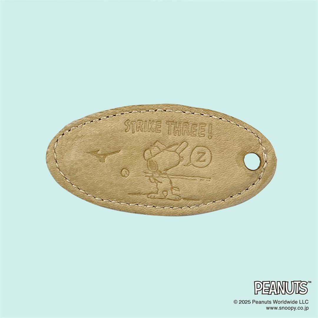 【ミズノ直営限定／PEANUTS】ミニチュアグラブストラップ(スヌーピー柄)
