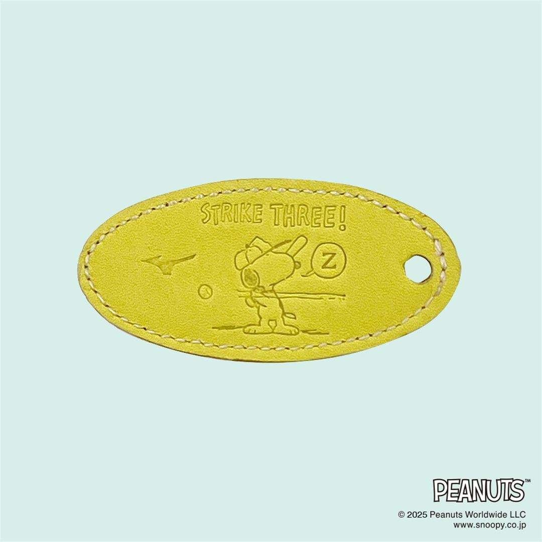 【ミズノ直営限定／PEANUTS】ミニチュアグラブストラップ(チャーリー・ブラウン柄)