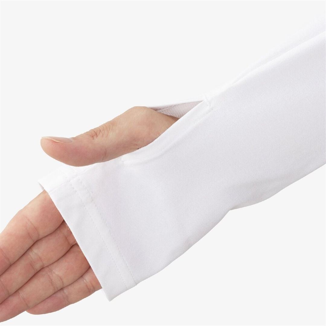 ストレッチソフトドライTシャツ(長袖)(小林陵侑選手コラボモデル) ホワイト S