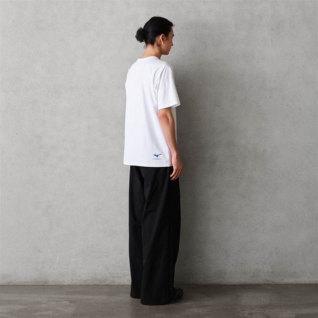【ニコライ バーグマン】グラフィックTシャツ ホワイト×ブルー XL
