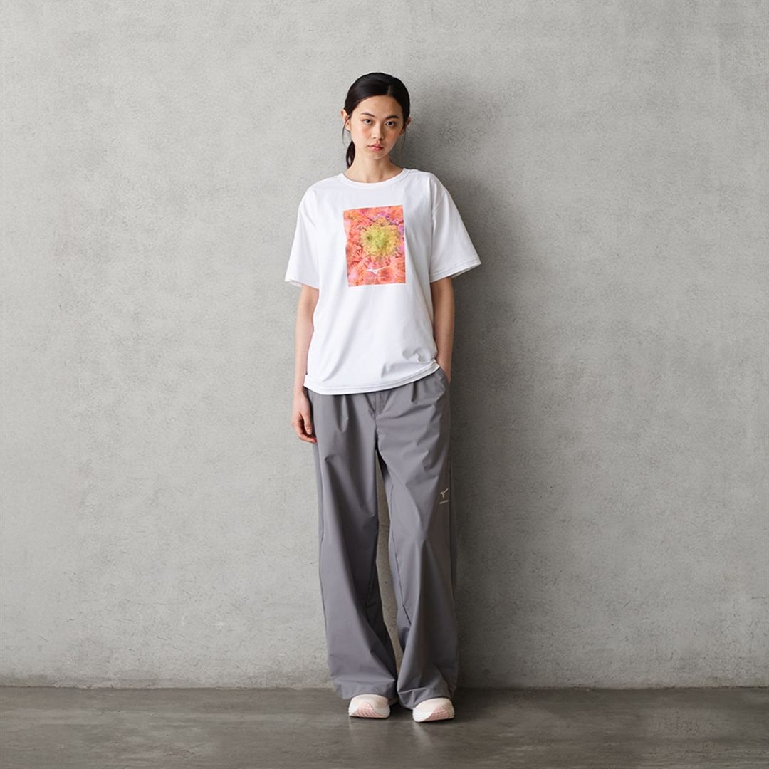 【ニコライ バーグマン】グラフィックTシャツ ホワイト×ピンク XL