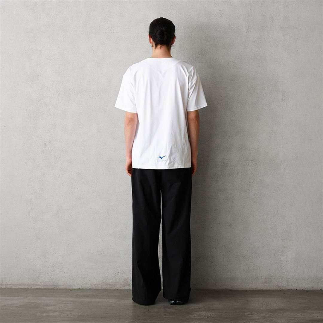 【ニコライ バーグマン】グラフィックTシャツ ホワイト×ブルー S