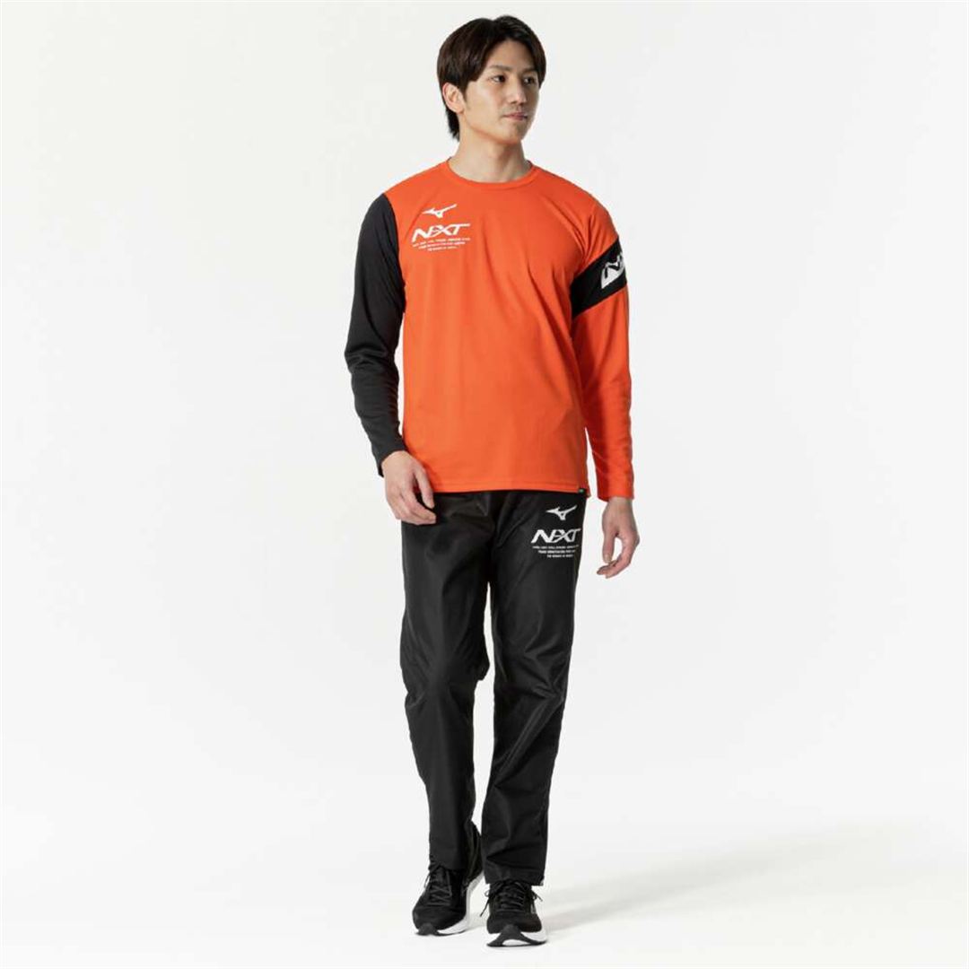 【抗菌防臭／防汚】N-XT Tシャツ(長袖) スパイシーオレンジ S