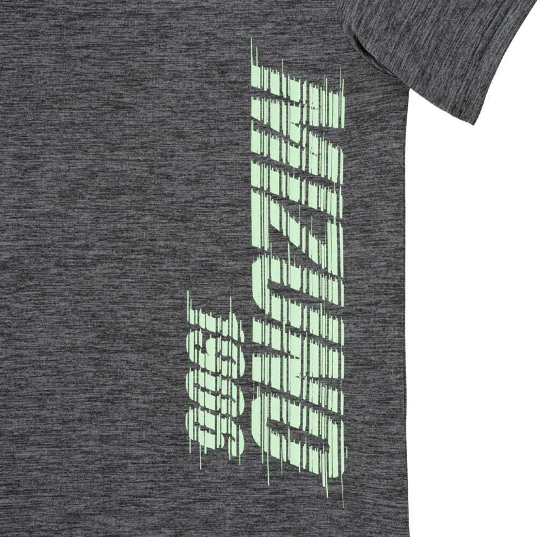 【抗菌防臭／防汚】GACHI Tシャツ ブラック杢 120