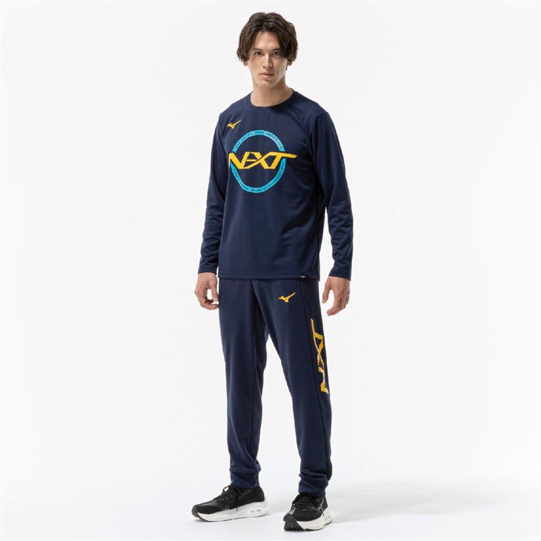 【抗菌防臭／防汚 】N-XT Tシャツ(長袖) ドレスネイビー 2XL