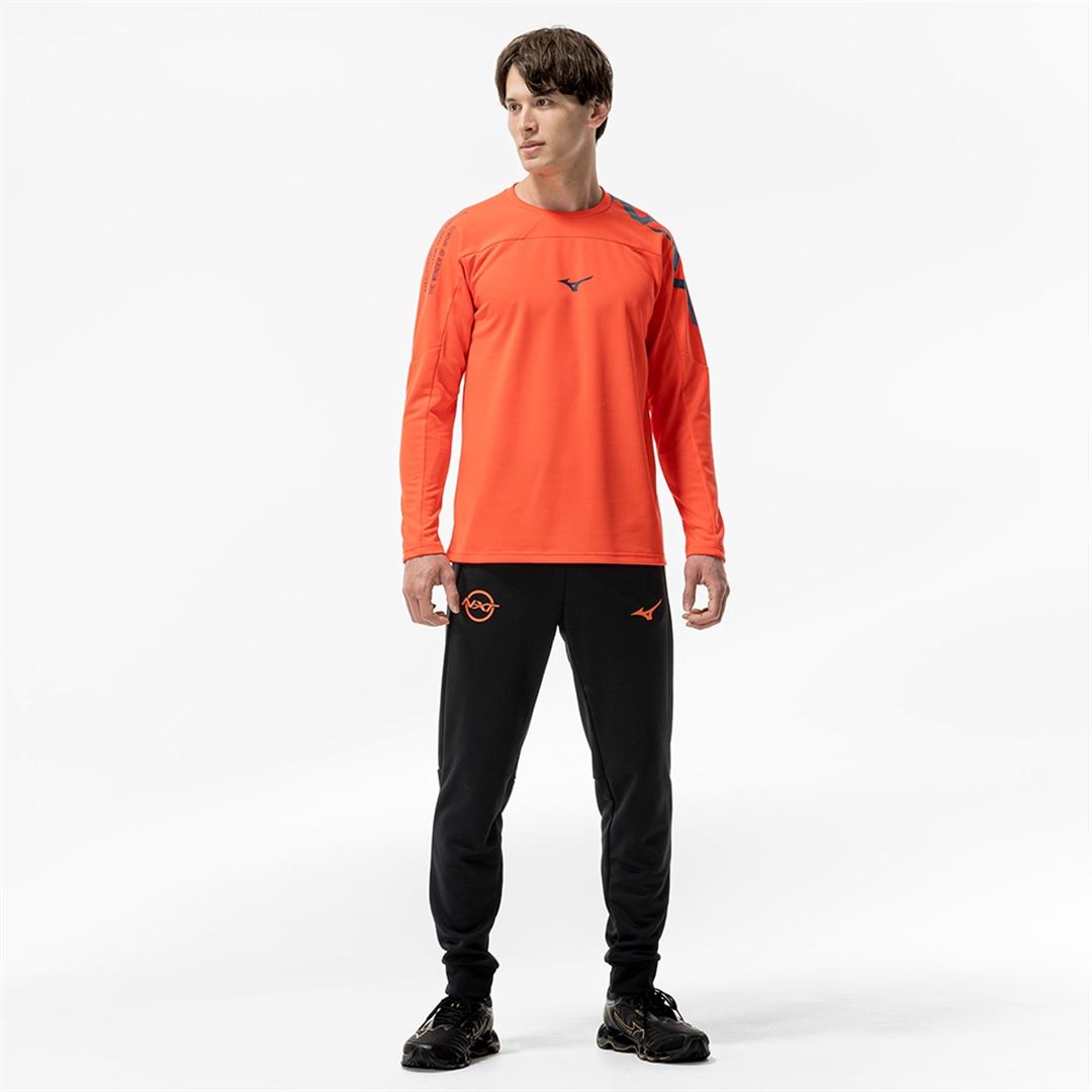 【抗菌防臭／防汚】N-XT Tシャツ(長袖) サンストーンオレンジ S