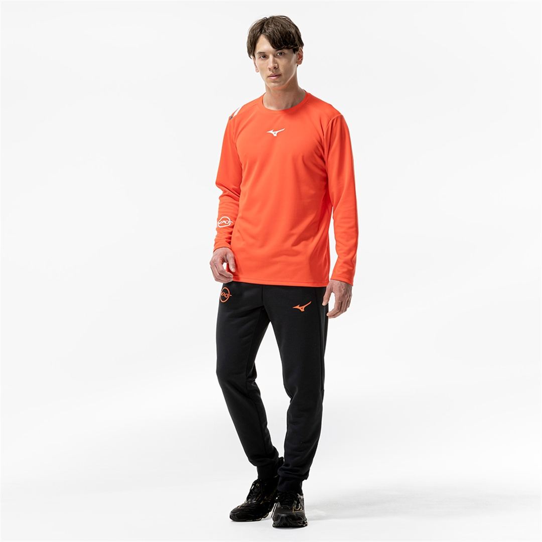 【抗菌防臭／防汚】N-XT Tシャツ(長袖) サンストーンオレンジ XL
