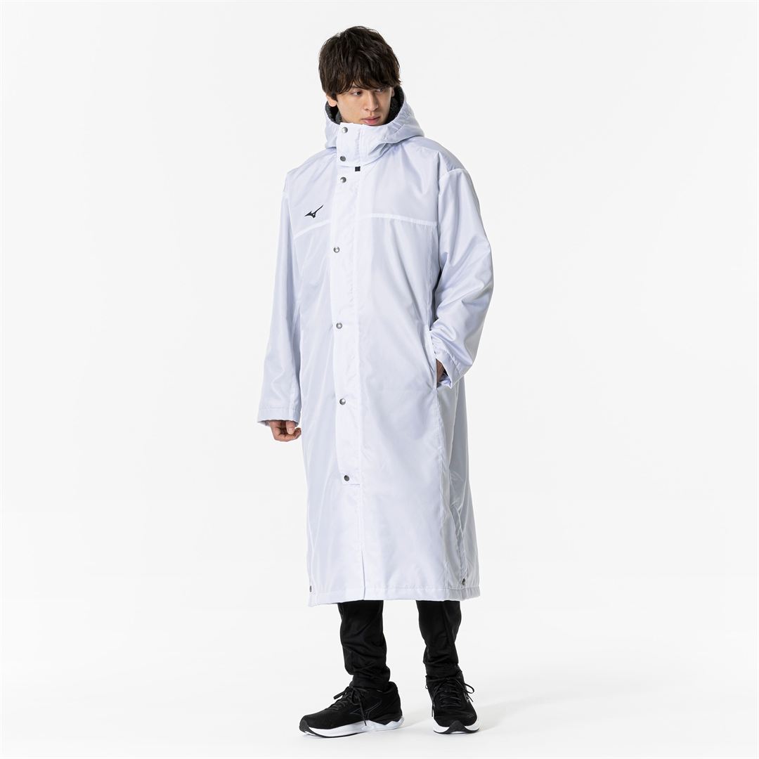 中綿ロングボアコート ホワイト XL