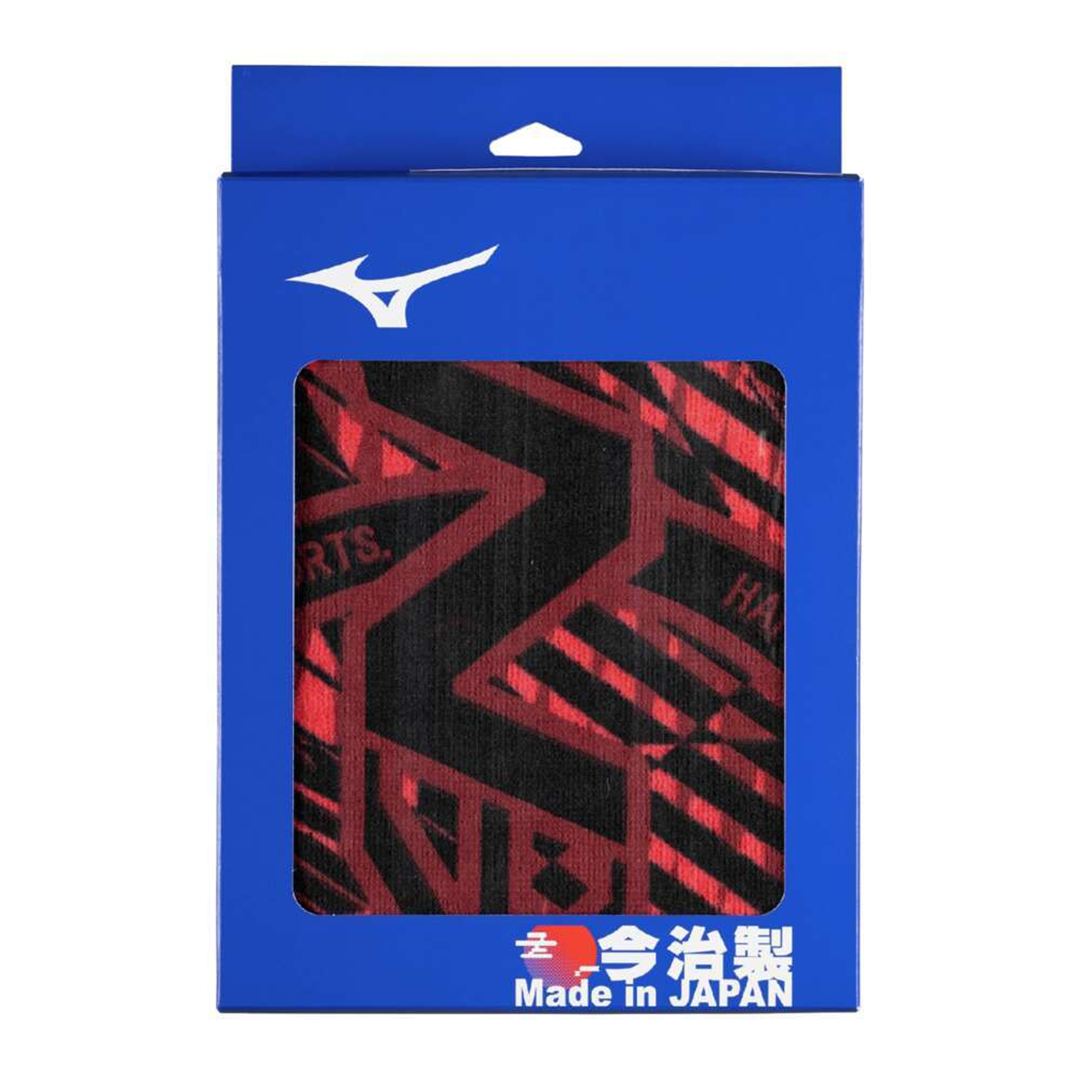 今治製タオル／N-XTフェイスタオル(箱入り) レッド×ブラック