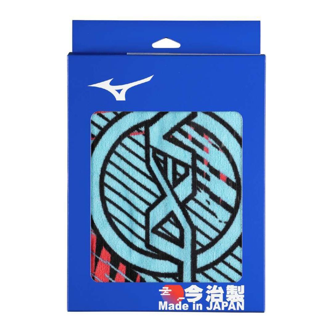 今治製タオル／N-XTマフラータオル(箱入り) ブラック×ブルー