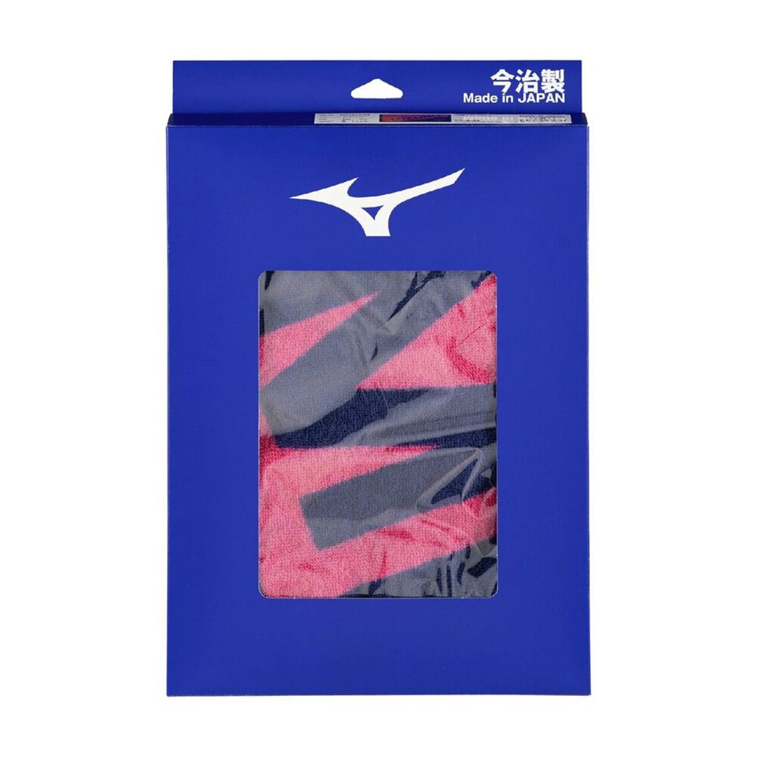 今治製タオル／スポーツタオル(箱入り) ネイビー×ピンク