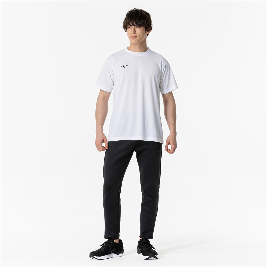 ナビドライTシャツ(半袖／丸首) ホワイト×ブラック 4XL