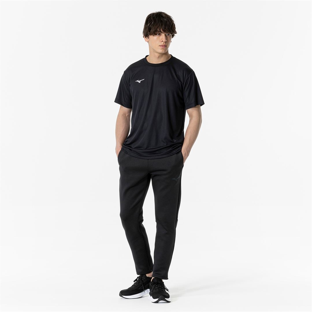 ナビドライTシャツ(半袖／丸首) ブラック×ホワイト 4XL