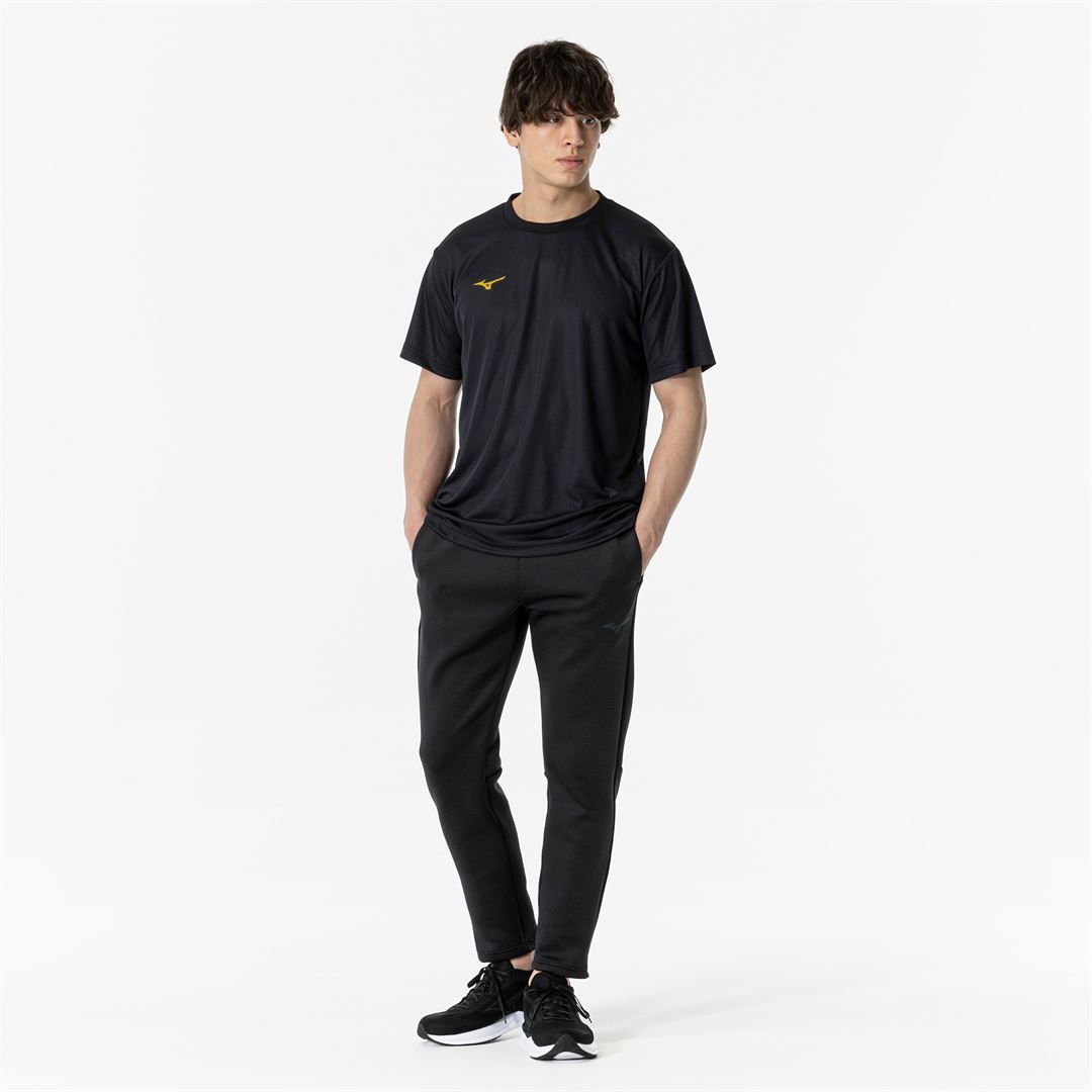ナビドライTシャツ(半袖／丸首) ブラック×ゴールド 4XL