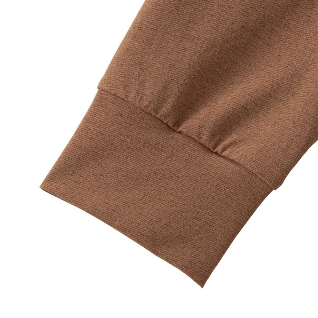ルーズフィットTシャツ(長袖) ブラウン XL
