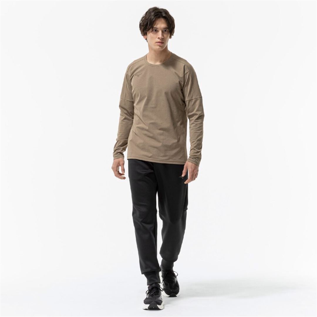 ソフトドライTシャツ(長袖) キャメル XL