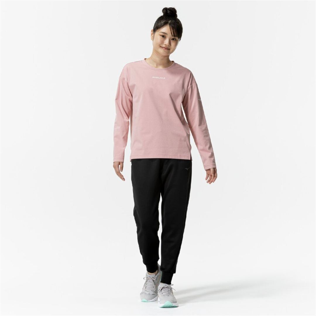 ソフトドライTシャツ(長袖) ピンク XL