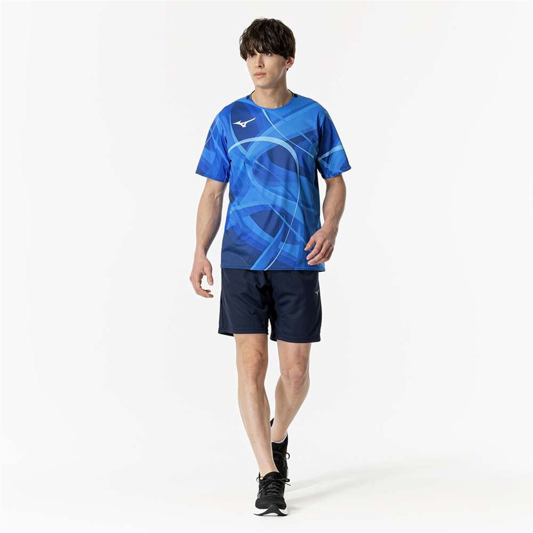 【汗処理／通気】ドライエアロフローラピッドTシャツ ディレクトワールブルー XS