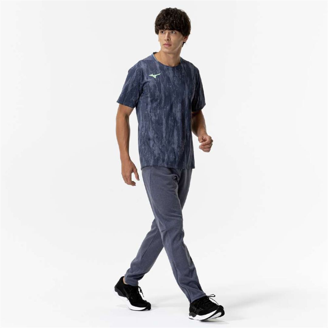 【汗処理／通気】ドライエアロフローラピッドTシャツ インディゴ XS