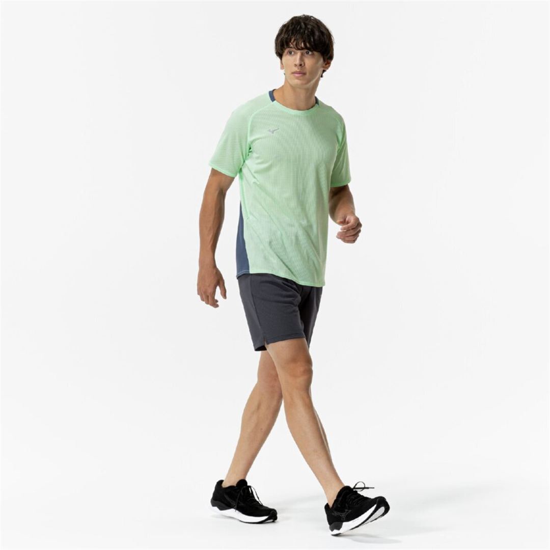 【汗処理／通気】ドライエアロフローTシャツ ネオミント S
