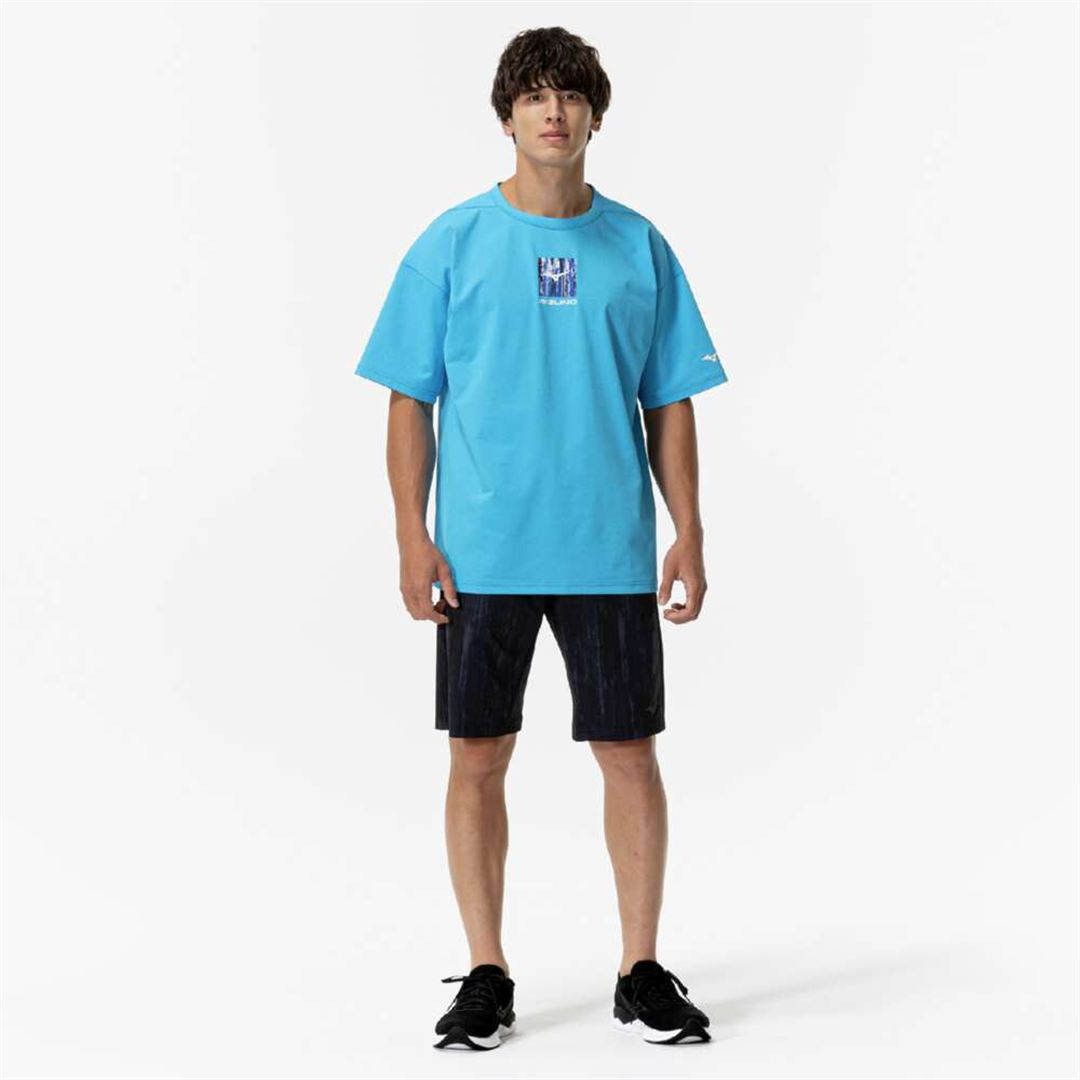 ソフトドライTシャツ(ワイドシルエット) ブルー S