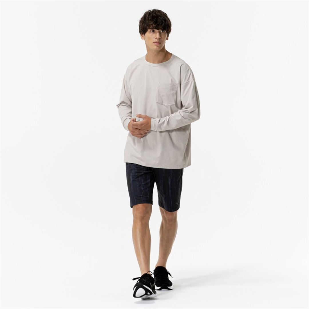 ソフトドライTシャツ(長袖) クラウドベージュ S