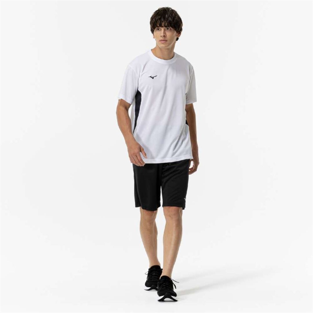 ナビドライTシャツ(半袖／切替) ホワイト×ブラック XL