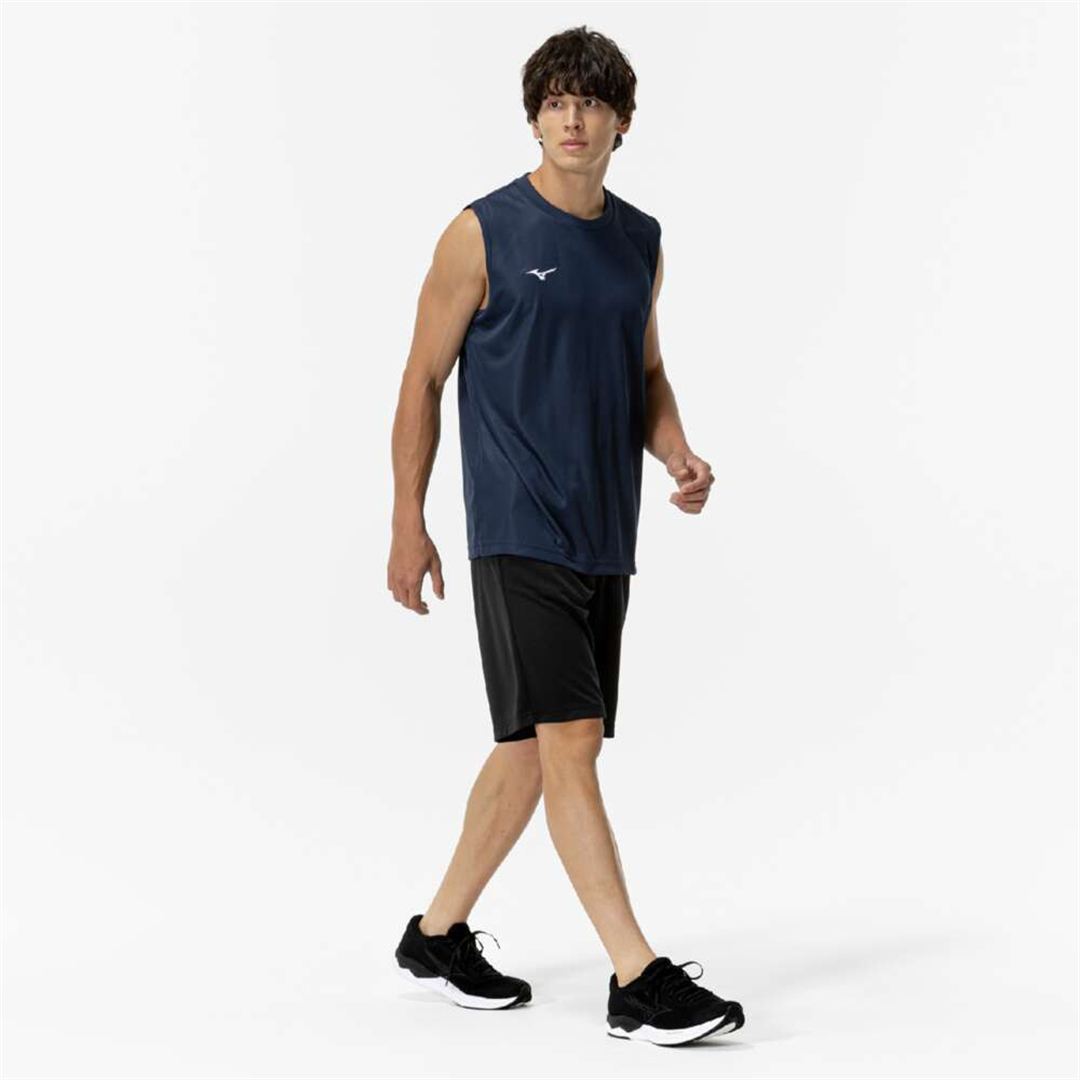 ナビドライ タンクトップ ドレスネイビー×ホワイト XL