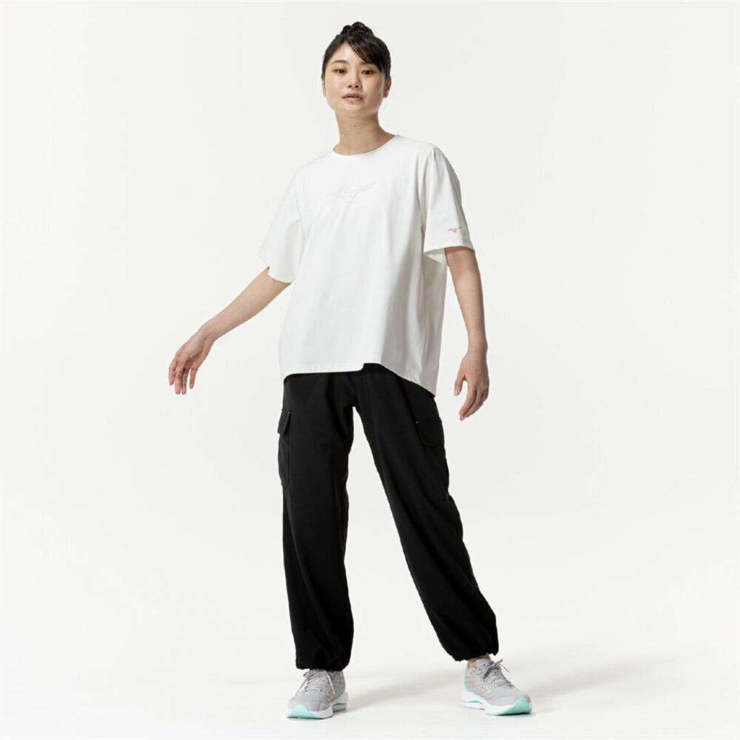 ソフトドライグラフィックTシャツ(ワイドシルエット) スノーホワイト S