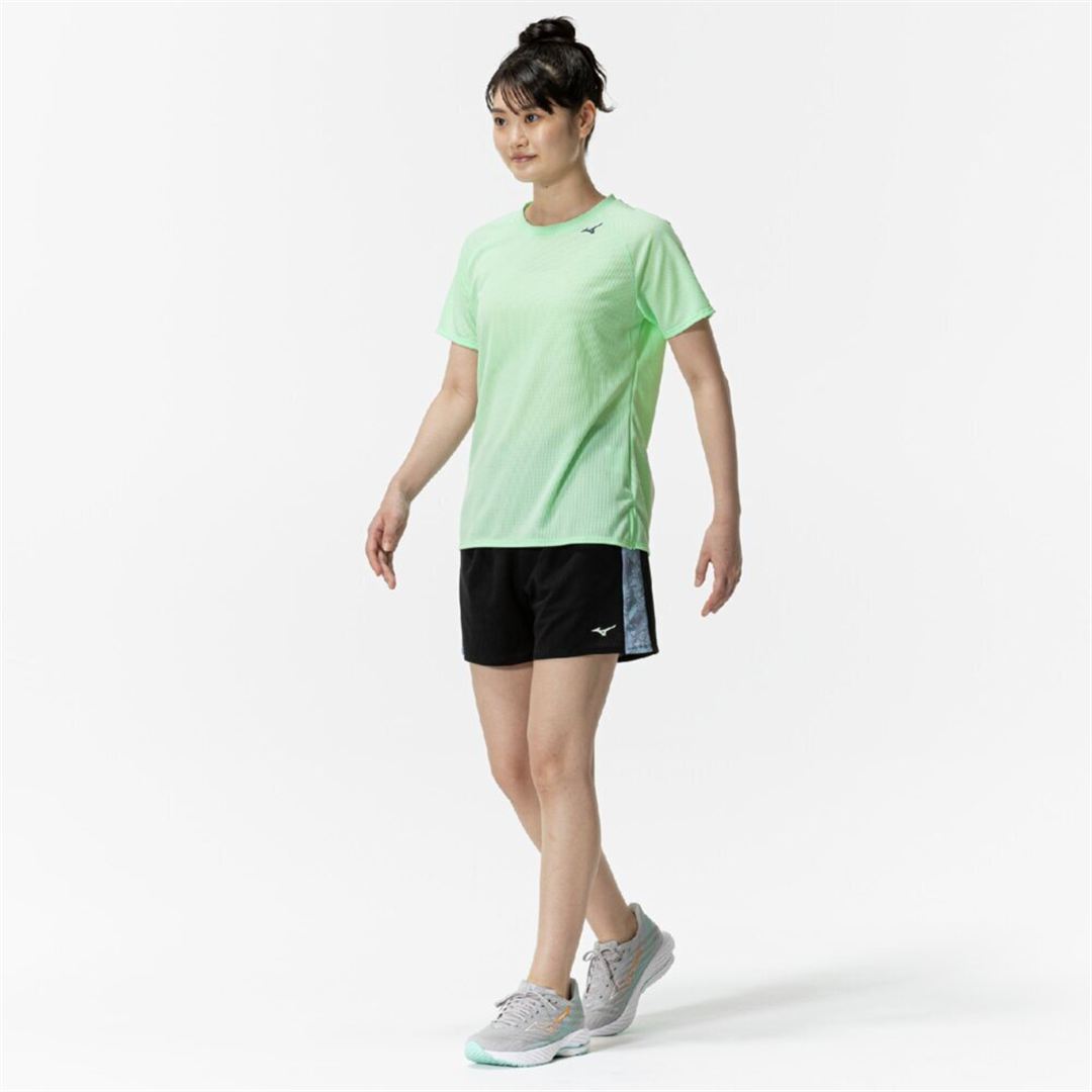【汗処理／通気】ドライエアロフローTシャツ ネオミント S