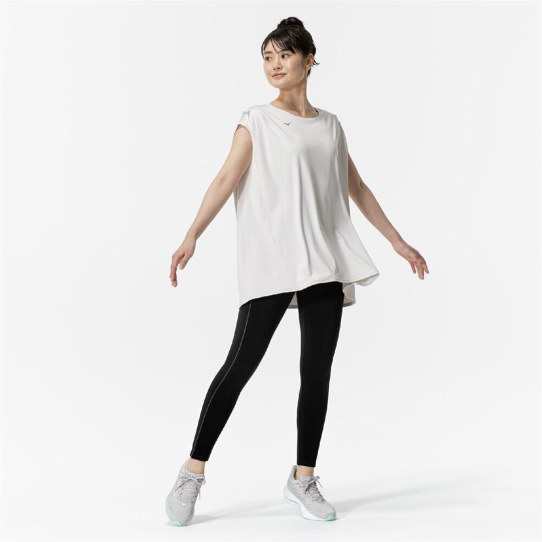 ストレッチスムースフレンチスリーブTシャツ ホワイトサンド S