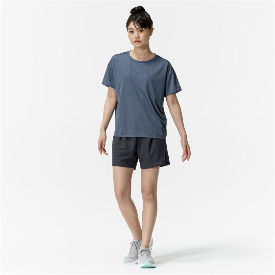 クイックドライTシャツ インディゴ S
