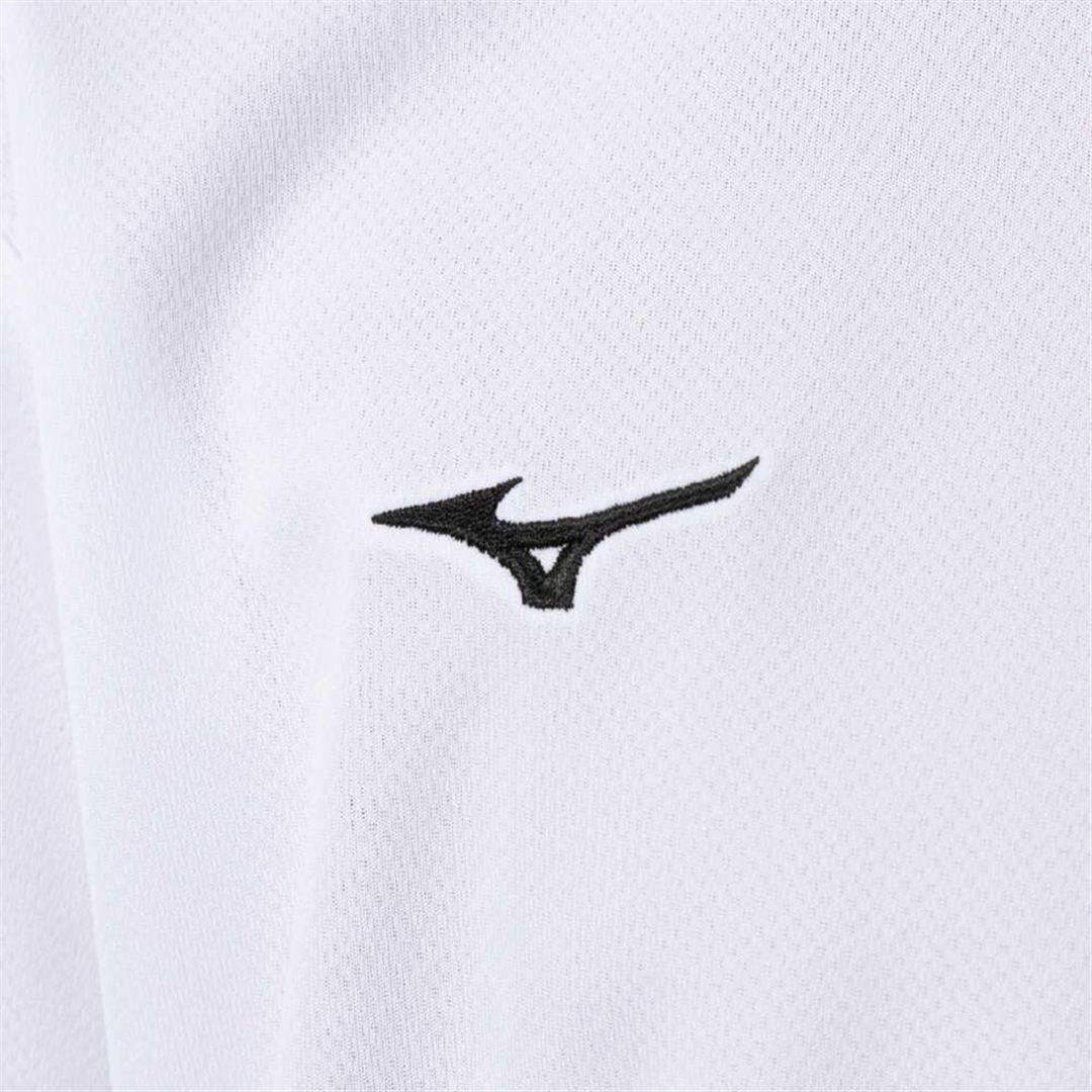 ナビドライTシャツ(長袖／丸首) ホワイト×ブラック 130