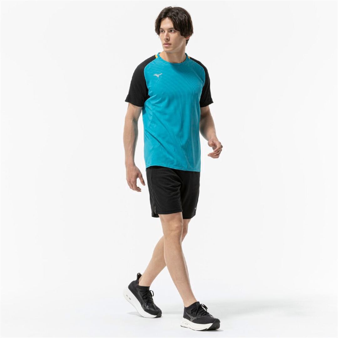 【汗処理／通気】ドライエアロフローTシャツ ターコイズ S