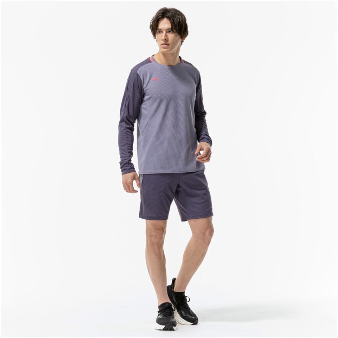 【汗処理／通気】ドライエアロフローTシャツ(長袖) グラナイトグレー XL
