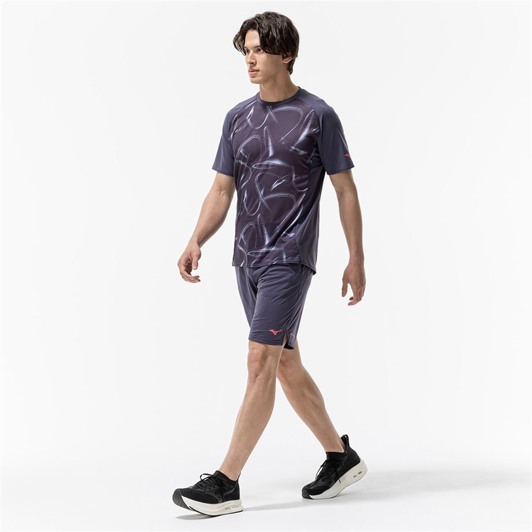 【汗処理／通気／軽量】ドライエアロフローライトTシャツ ライトネイビー 2XL