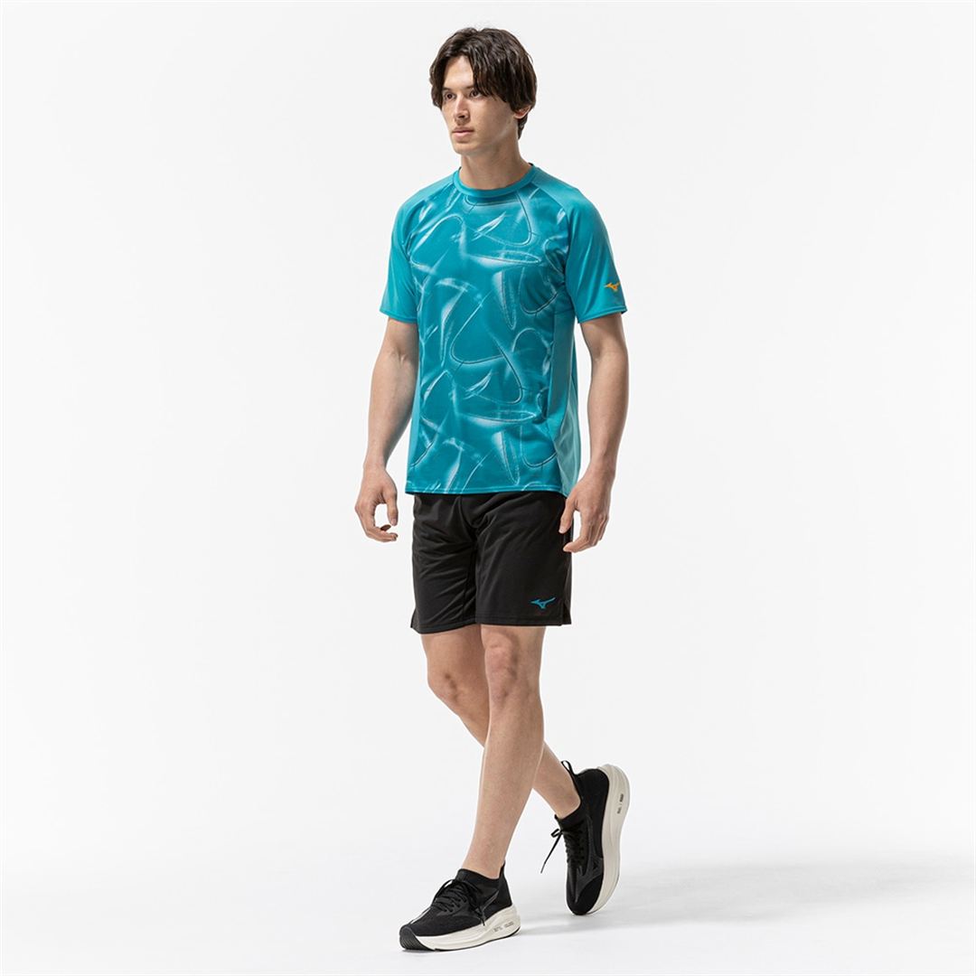 【汗処理／通気／軽量】ドライエアロフローライトTシャツ ターコイズ 2XL