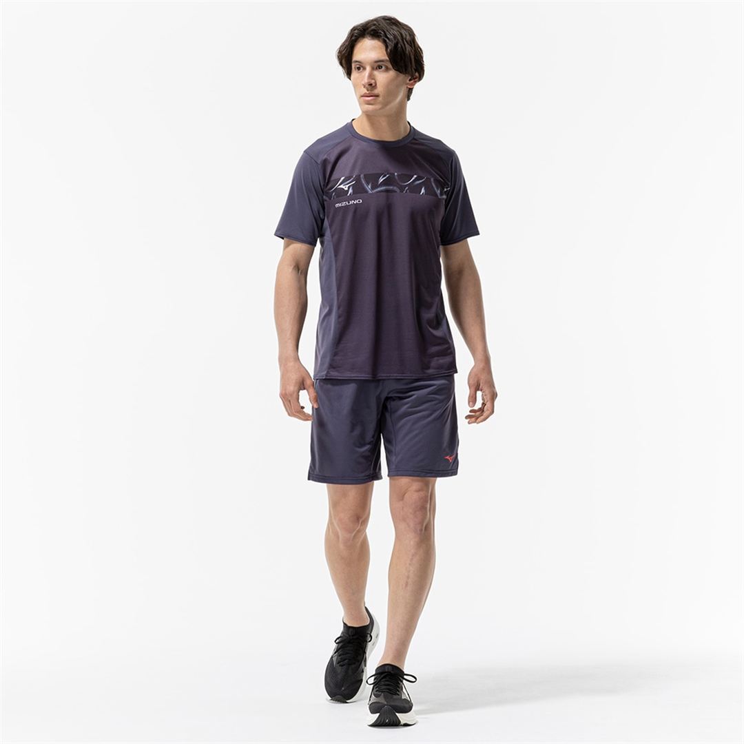 【汗処理／通気／軽量】ドライエアロフローライトTシャツ ライトネイビー XL