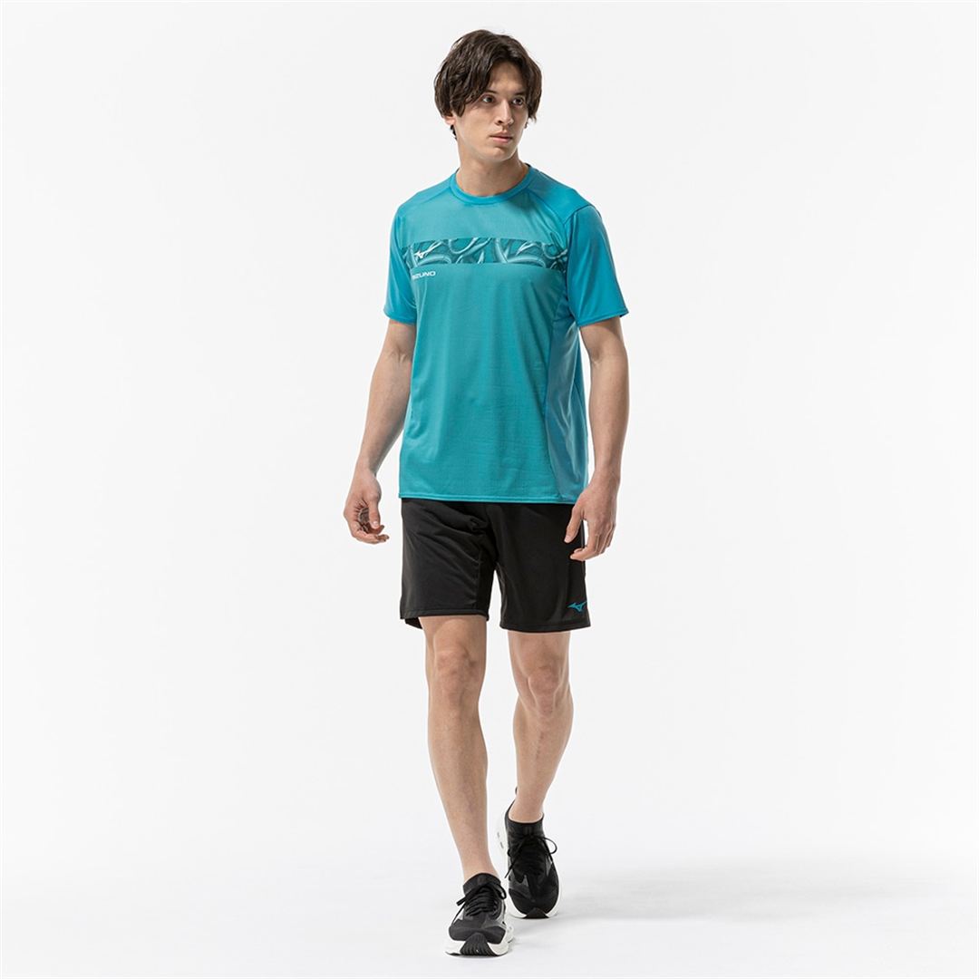 【汗処理／通気／軽量】ドライエアロフローライトTシャツ ターコイズ XL