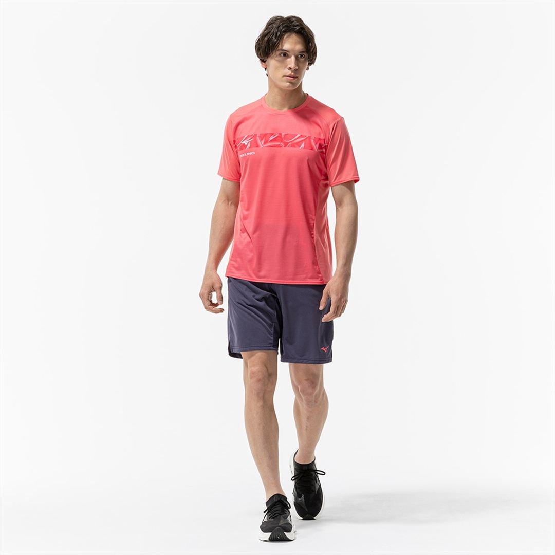 【汗処理／通気／軽量】ドライエアロフローライトTシャツ カリプソピンク XL