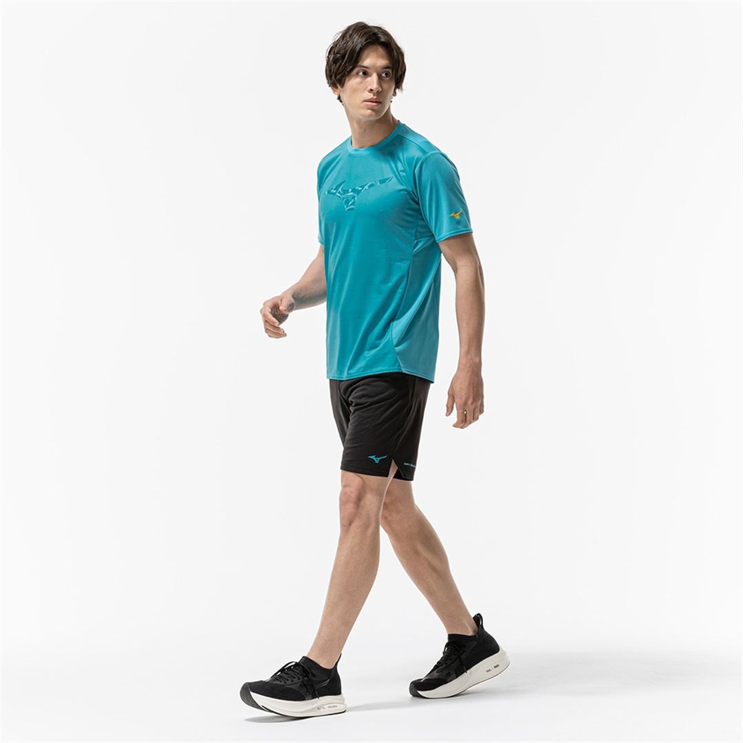 【汗処理／通気／軽量】ドライエアロフローライトTシャツ ターコイズ M