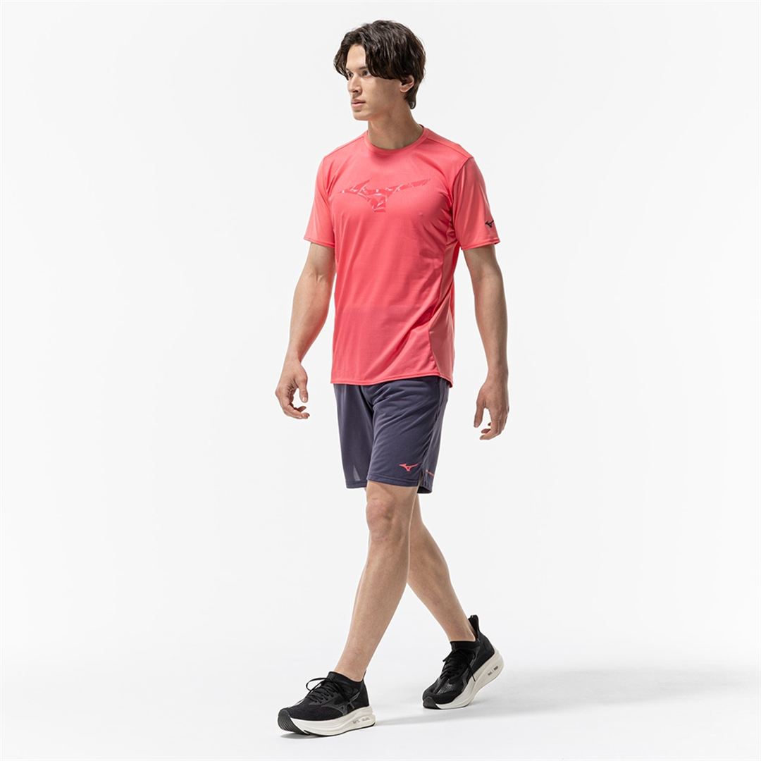 【汗処理／通気／軽量】ドライエアロフローライトTシャツ カリプソピンク M