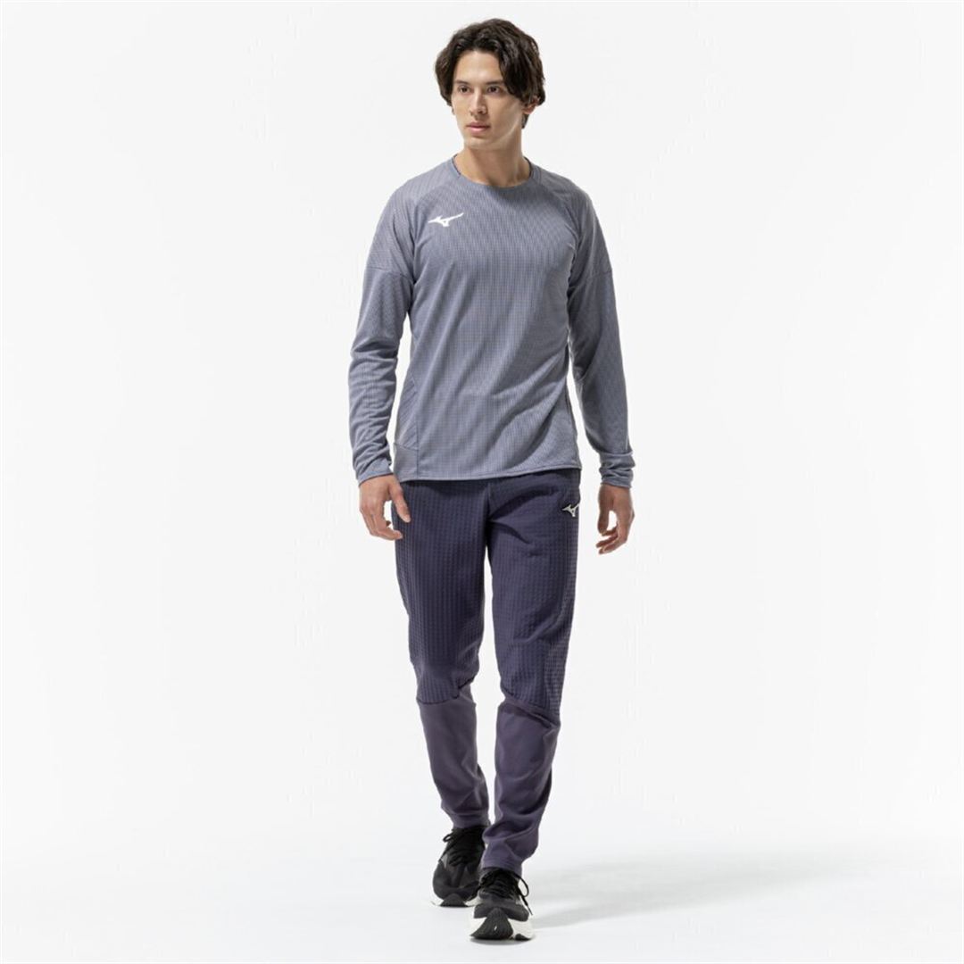 【汗処理／通気】ドライエアロフローTシャツ(長袖) グラナイトグレー XL