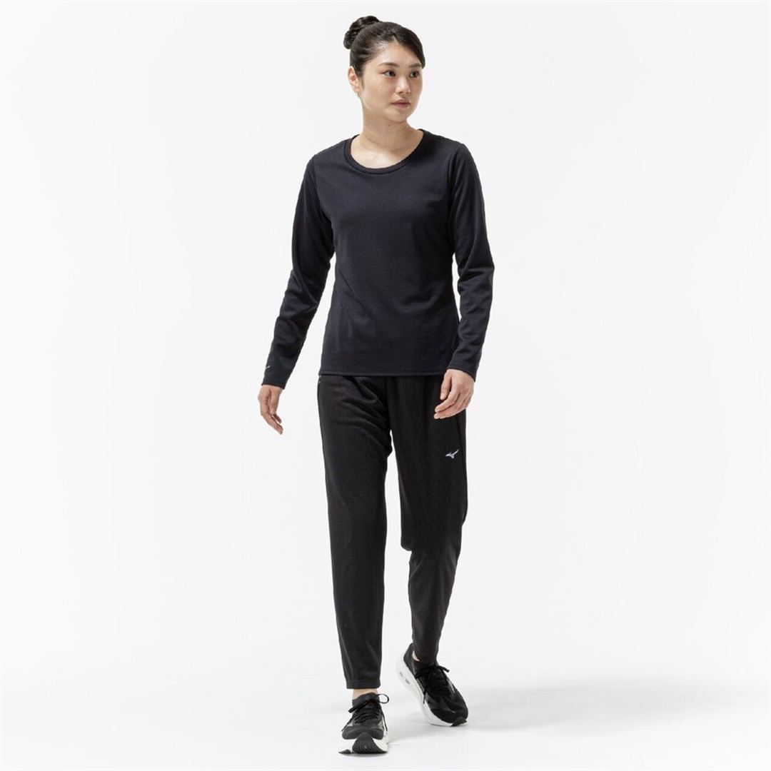 【吸湿発熱】ブレスサーモTシャツ(長袖) ブラック S