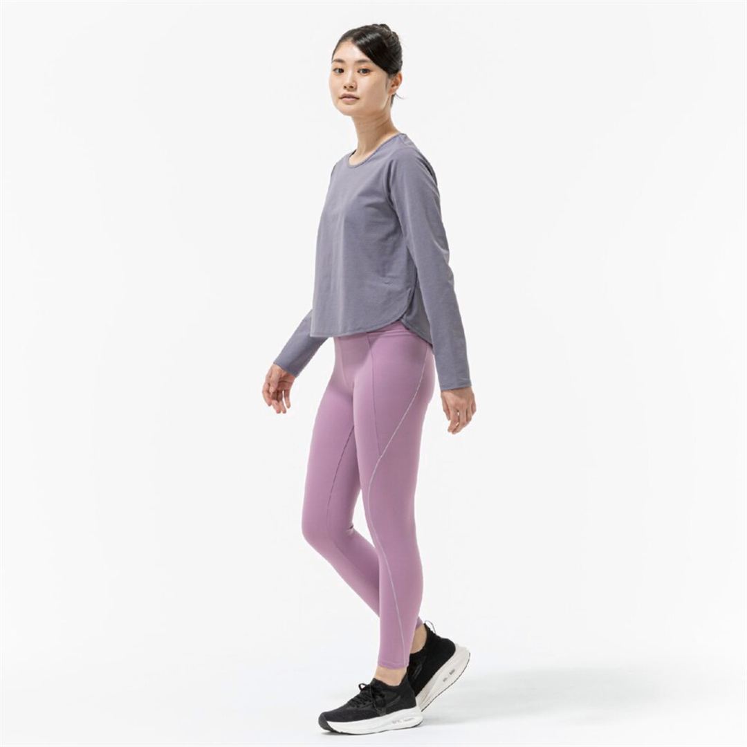 ソフトドライクロップドTシャツ(長袖) グラナイトグレー XL