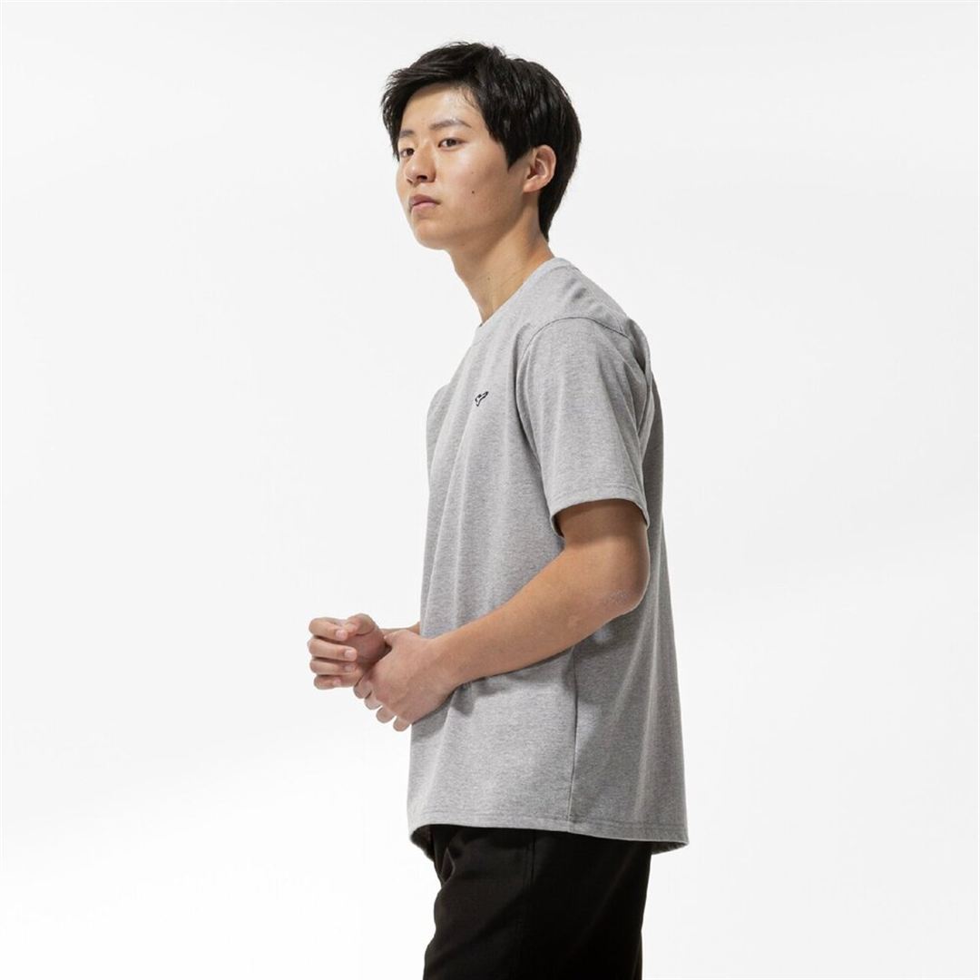 【ミズノ直営限定】THE MZ TEE ワンポイントロゴTシャツ 杢グレー XL
