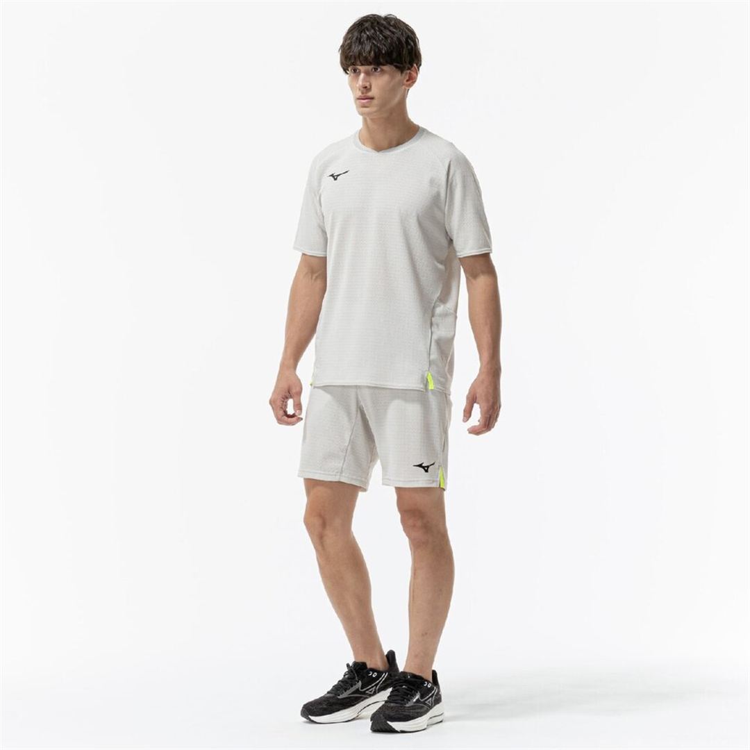 【汗処理／通気】ドライエアロフロージャカードTシャツ シルバーバーチ S