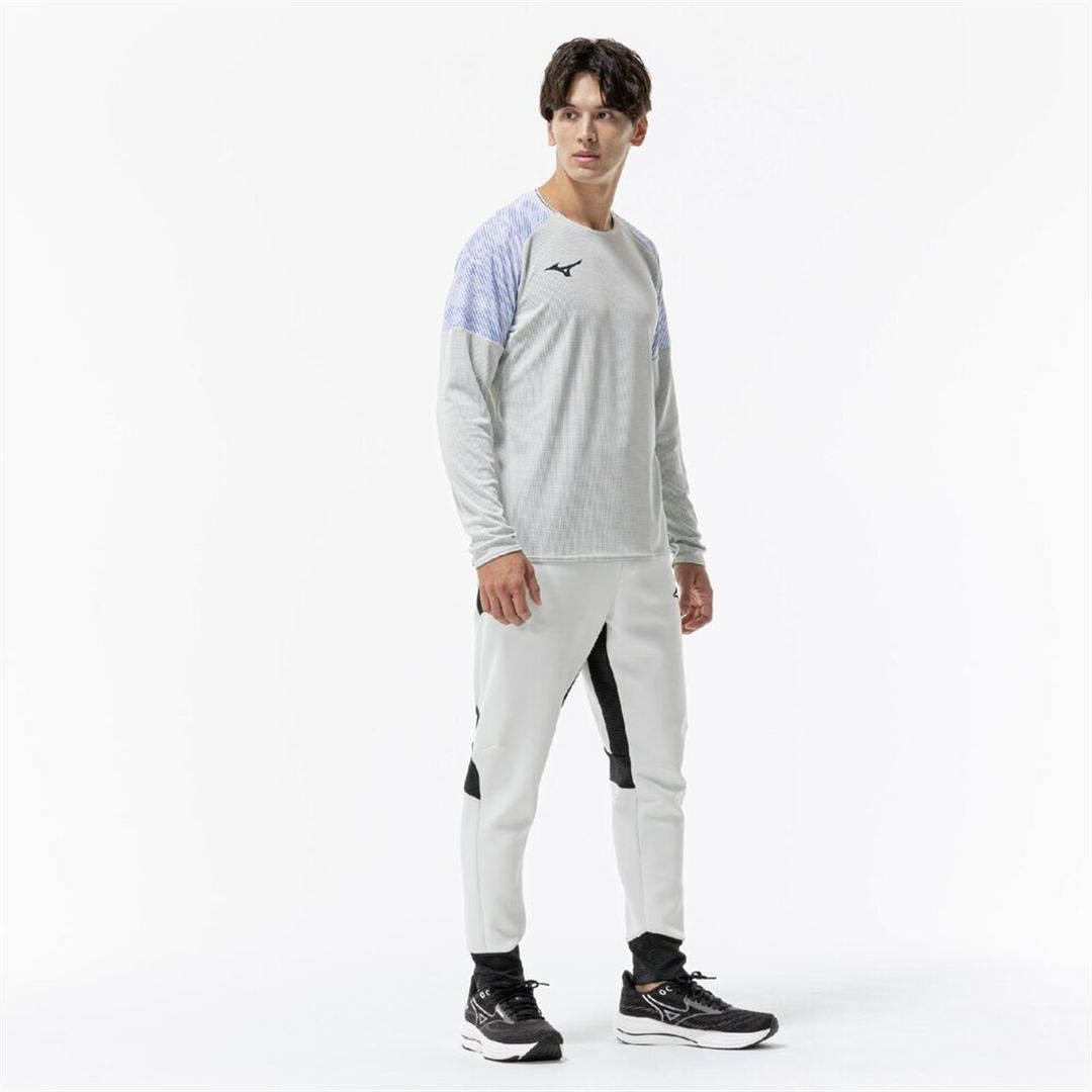 【汗処理／通気】ドライエアロフローTシャツ(長袖) Rホワイト XS
