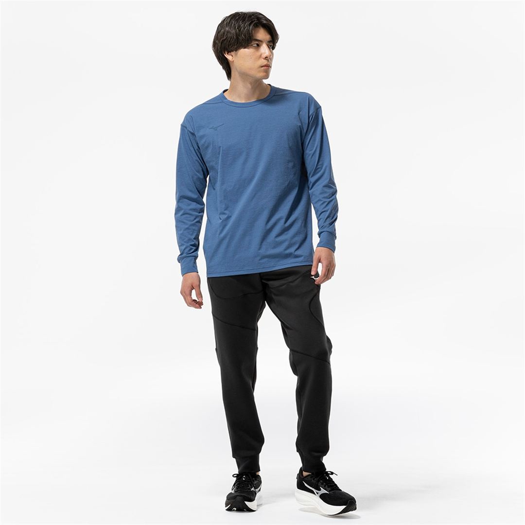 ストレッチソフトドライTシャツ(長袖) ステラーブルー S