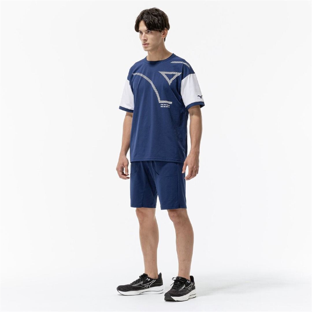 ストレッチソフトドライTシャツ エステートブルー XL